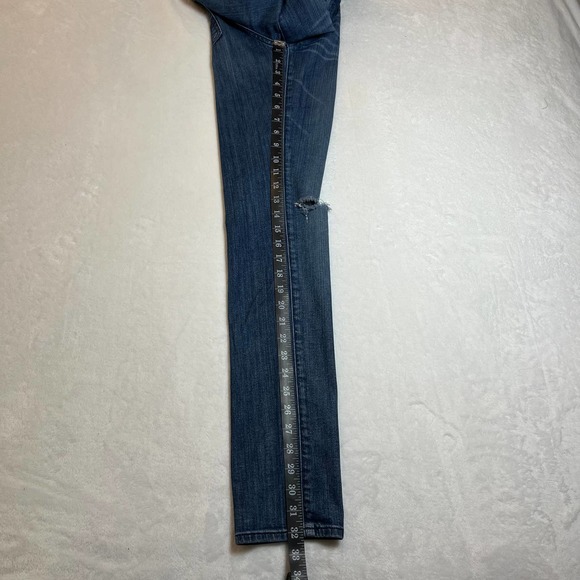 7 For All Mankind Blue Skinny Jeans - Picture 10 of 10